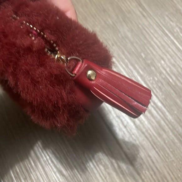 Pac-Man Ghost fur Character keychain. Perfect for car keys! Has zip pouch - Picture 6 of 6